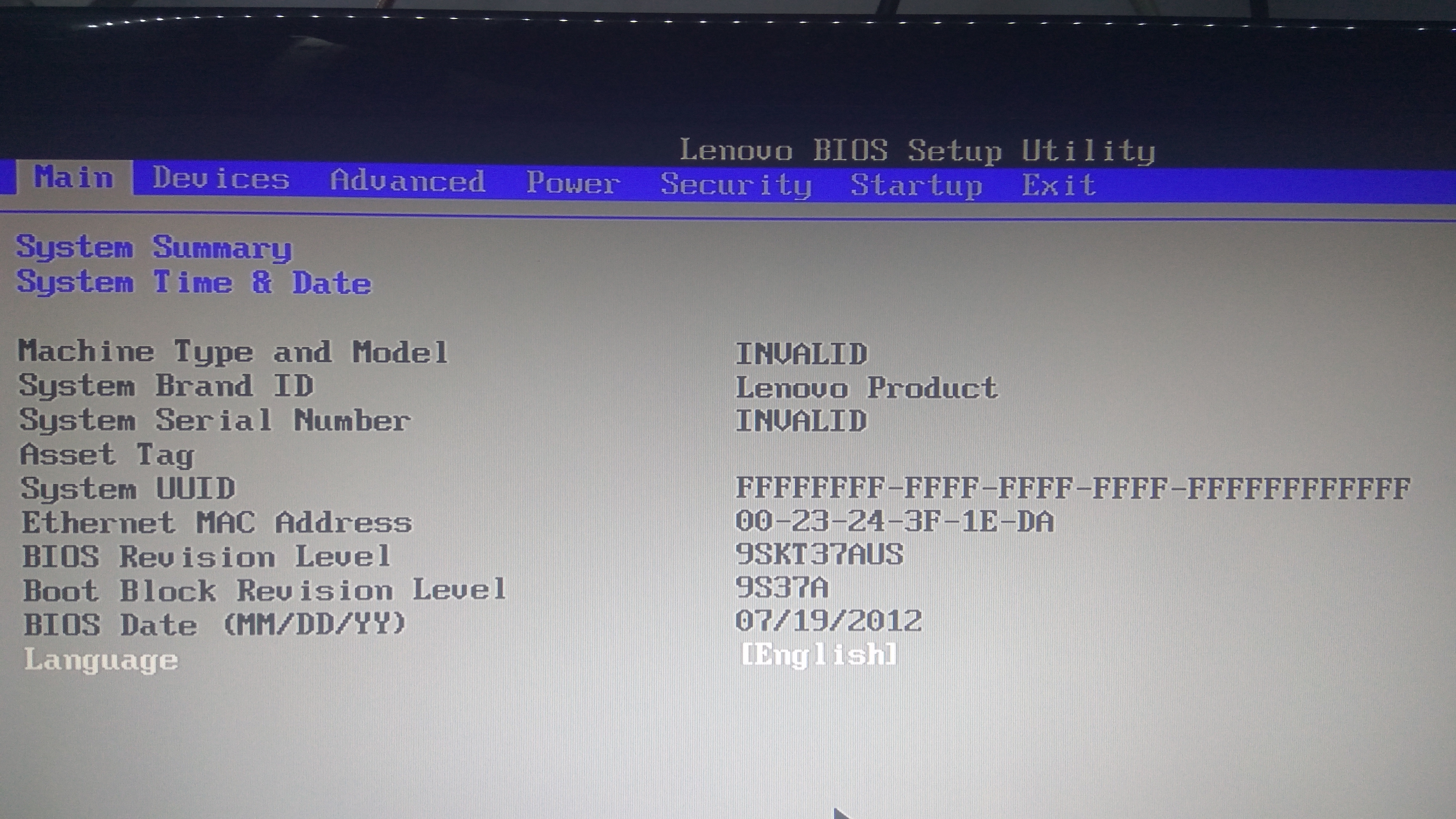 How To Update Serial Number In Bios Lenovo Laptop